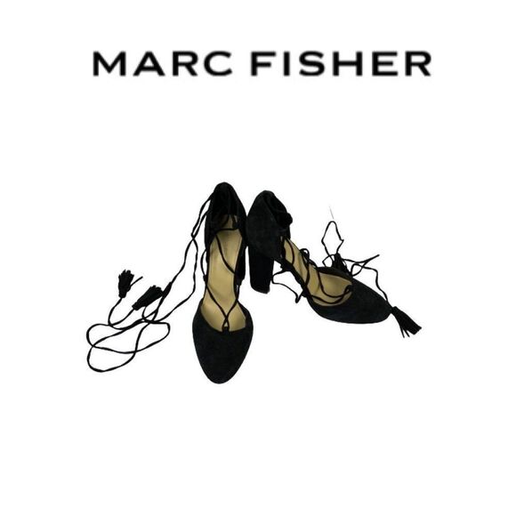 Marc Fisher Shoes - Marc Fischer Black Suede AnKle Shoes. Sz 7.5M